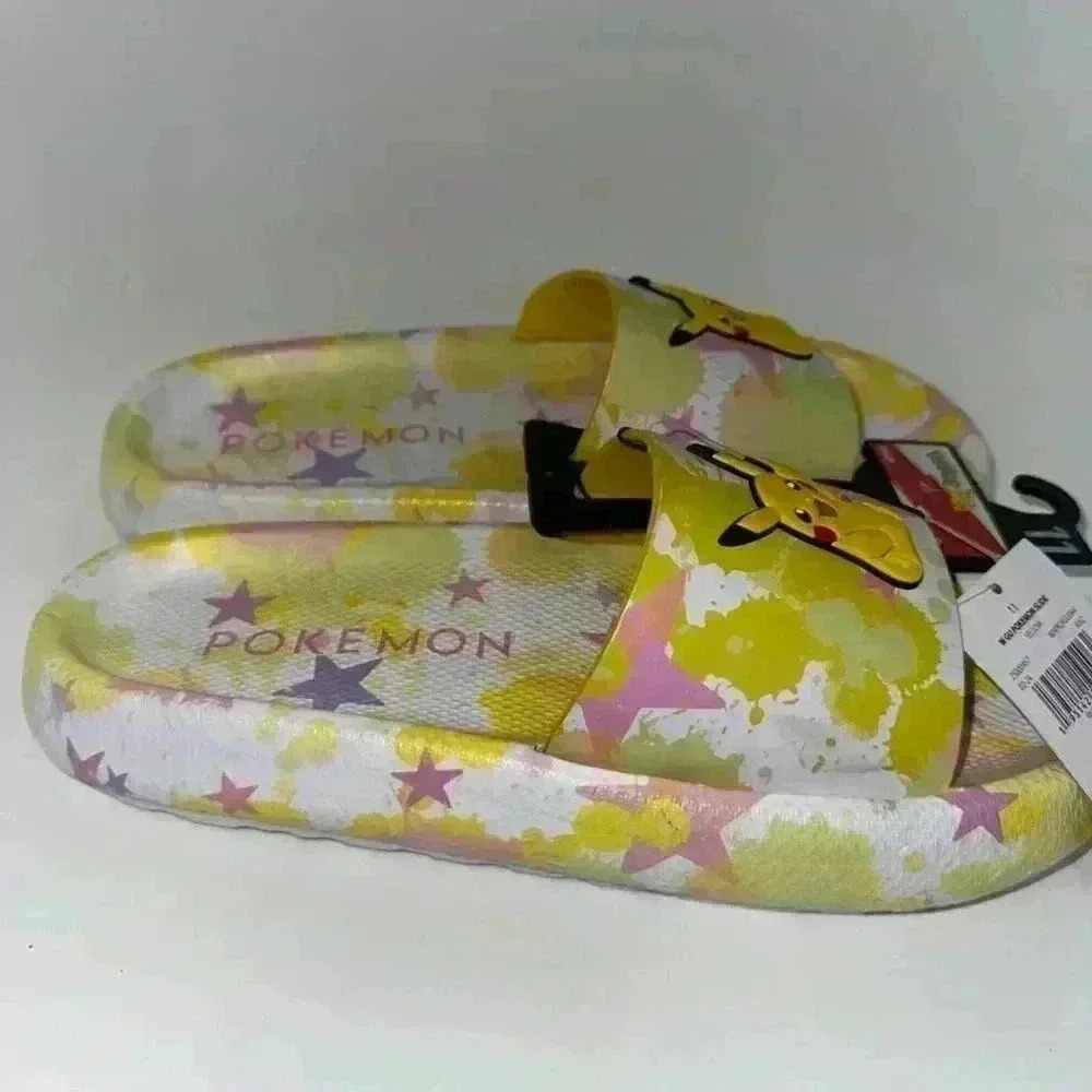 New With Tags! Ground Up Pokemon Women's Slide Sandals / Size 11!! - Picture 8 of 9